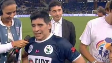 Photo of Lite Maradona-Veron durante la partita della pace (Video)