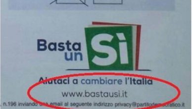 Photo of BastauSi.it, il Governo sbaglia il dominio del sito per il Referendum