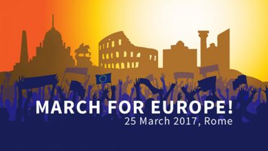 Photo of Marcia per l’Europa a Roma, 25 marzo 2017