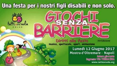 Photo of Giochi senza barriere 2017 a Napoli: alla Mostra d’Oltremare il 12 giugno