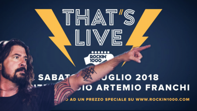 Photo of That’s Live 2018: un tweet dei Foo Fighters per il Rockin’1000